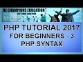 PHP Tutorial for Beginners - 3