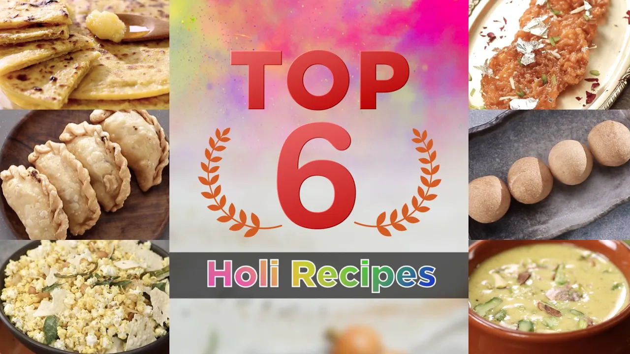 TOP 6 Holi Recipes          Sanjeev Kapoor Khazana