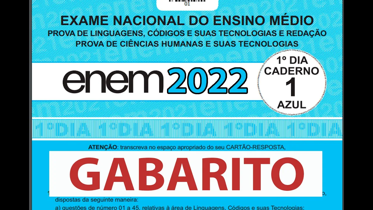 GABARITO ENEM 2022, COMO VEO O GABARITO DA PROVA DO ENEM 2022