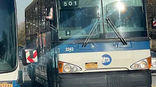 2008 MTA Bus MCI D4500CT BM5 Express bus from Seaview Av to Midtown Manhattan Full Ride