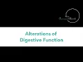 Alterations of Digestive Function - RN Pathophysiology