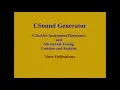 CSound Generator - Notes