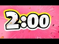 Fun 2 Minute Countdown Timer Colorful Cartoon Text