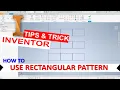 Inventor How To Use Rectangular Pattern Sketch