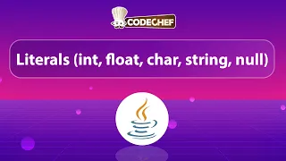 Java Literals Explained int float char string null Java for Beginners