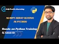Numpy array slicing in python
