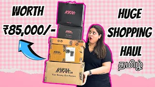 🔥🥳HUGE NYKAA SHOPPING HAUL🤌🩷SKIN , HAIR , MAKEUP & MORE 💃TamilBeautyBeats