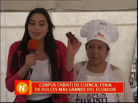 Corpus Christi de Cuenca, feria de dulces más grande del Ecuador