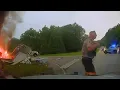 WATCH Troup County deputy saves 2 people from car in flames