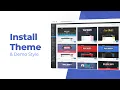 Install Theme Import Demo Style