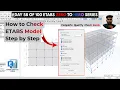How to Check ETABS Model Step by Step Complete Quality Check Guide
