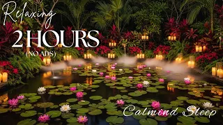 ( 2 Hours Not ADS ) Tranquil Spa Ambiance with Lily Pads 🌿 Stress Relief, Calm Music & Restful Sleep