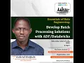 Develop batch processing solutions with ADF Databricks
