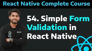 54 Simple Form Validation In React Native How To Add Form Validation In React Native Part - 54
