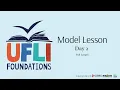 UFLI Foundations Model Lesson Day 2 Full Length