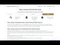 New Jersey Criminal Records Lookup Public Arrest - Free Online Search