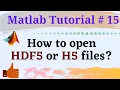 How to open F5 or H5 files in Matlab