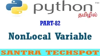 Non-Local Variables in Python Python Tutorial in Tamil