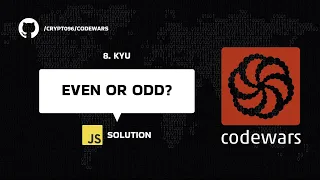 Even or Odd - 8 kyu