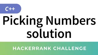 HackerRank Solution Picking Numbers in C