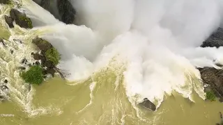 jogfalls in heavy rain karnataka whatsapp status famous waterfalls india explore world shorts