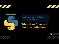 PyDiscussions - What does asterisk mean in python function defintion