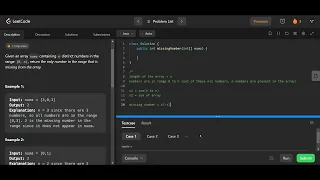 Missing Number LeetCode 268 Java