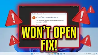 Fix Pobbin Wont Open And Cloudflare Connection Error In Path
