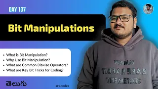 Bit Manipulation in Telugu Binary Operators Tricks Python DSA srkcodes
