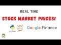 How to get the real time stock market prices with Python
