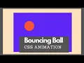 Bouncing Ball Animation CSS Animation effects CSS 2021