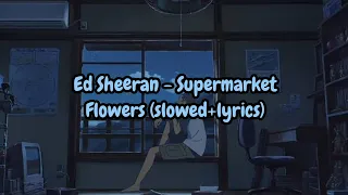 Download Ed Sheeran - Supermarket Flowers (slowed+lyrics) MP3