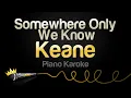Download Lagu Keane - Somewhere Only We Know (Piano Karaoke)