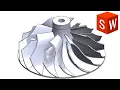 Centrifugal Impeller Blade Design Exercise Solidworks 2022
