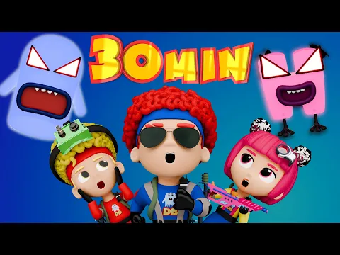 Download MP3 Super Catchers! (Chicky, Cha-Cha, Lya-Lya \u0026 Boom-Boom) | Mega Compilation | D Billions Kids Songs