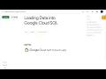 Qwiklabs Loading Data into Google Cloud SQL GSP196