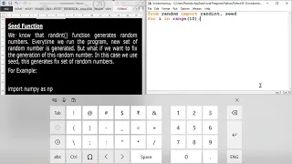 SEED FINCTION IN PYTHON