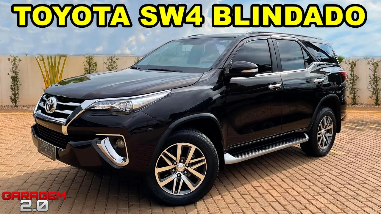 TOYOTA SW4 SRX DIESEL BLINDADA: O SUV INDESTRUTÍVEL!