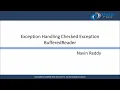 Java Exception Handling Checked Exception BufferedReader