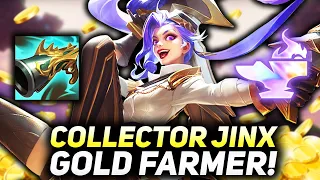 GOLD COLLECTOR JINX FARMS INFINITE ECON WITH RETURNING ORNN ITEM!! | Teamfight Tactics Patch 11.22