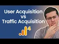 User Acquisition vs Traffic Acquisition reports in GA4 explained