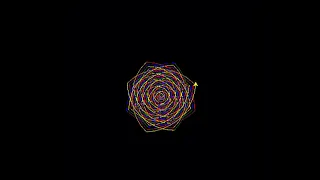 Hypnotic Spiral in Python Turtle