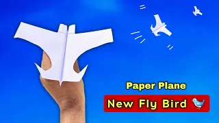 New Flying Bird Paper Plane | How to Fold Origami Airplane Step by Step