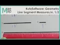 KutaSoftware Geometry - Line Segment and Measure Inches Part 1