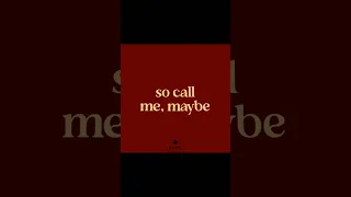Call Me Maybe Carly Rae Jepsen Lyrics Song Musicvideo Trending Shorts 