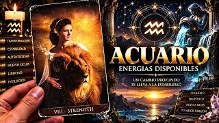 ♒ ACUARIO | ✨ ¡EL CAMBIO ES MÁS PROFUNDO DE LO QUE CREÍAS! LLEGA LA ESTABILIDAD