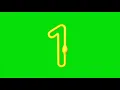 Bubbly number one free green screen and GIF