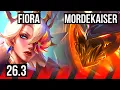 FIORA vs MORDEKAISER TOP KR Diamond 26 3