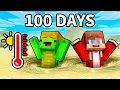 Download Lagu JJ and Mikey Survive 100 DAYS in DESERT in Minecraft - Maizen