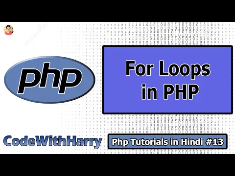 For Loops in php | PHP Tutorial #13 - YouTube thumbnail